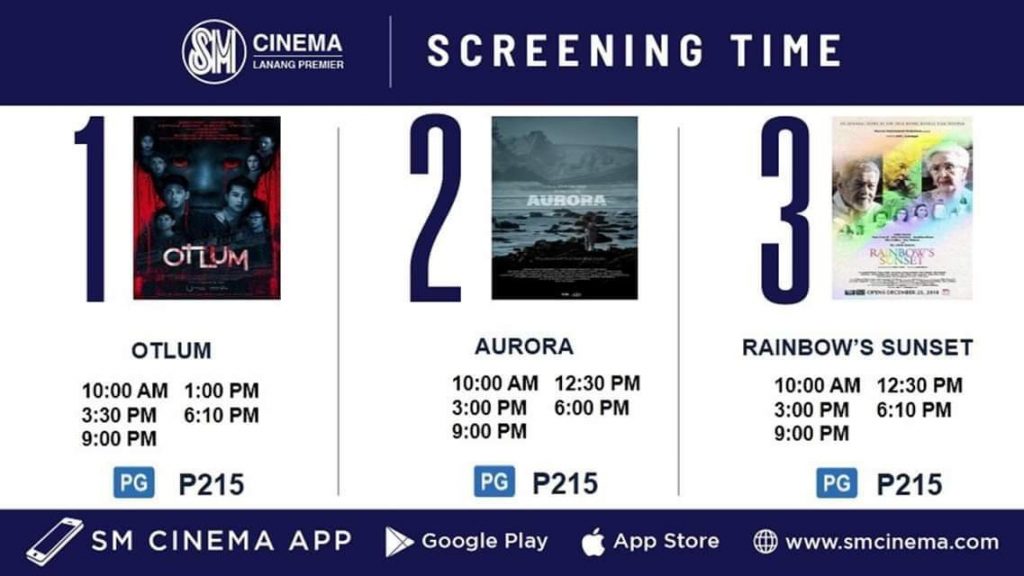 SM LANANG PREMIER CINEMA NOW SHOWING MMFF