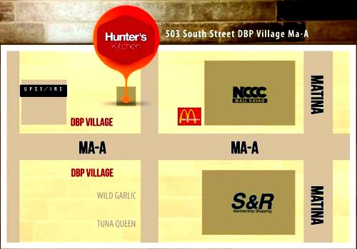 Hunters Kitchen Location Map